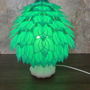 Настольная прикроватная лампа ЭКО-Свет из экологически чистого пластика индивидуальный заказ