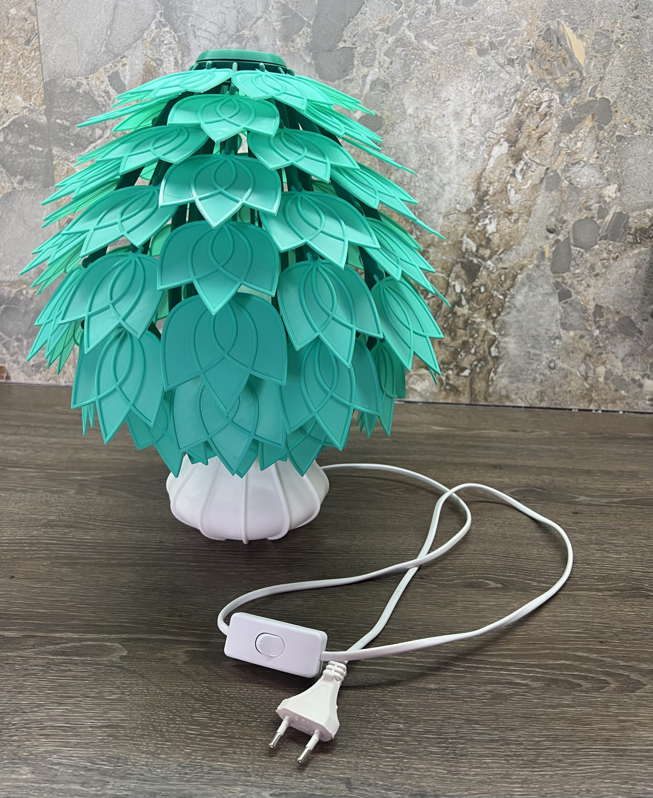 Настольная прикроватная лампа ЭКО-Свет из экологически чистого пластика индивидуальный заказ — изображение 8