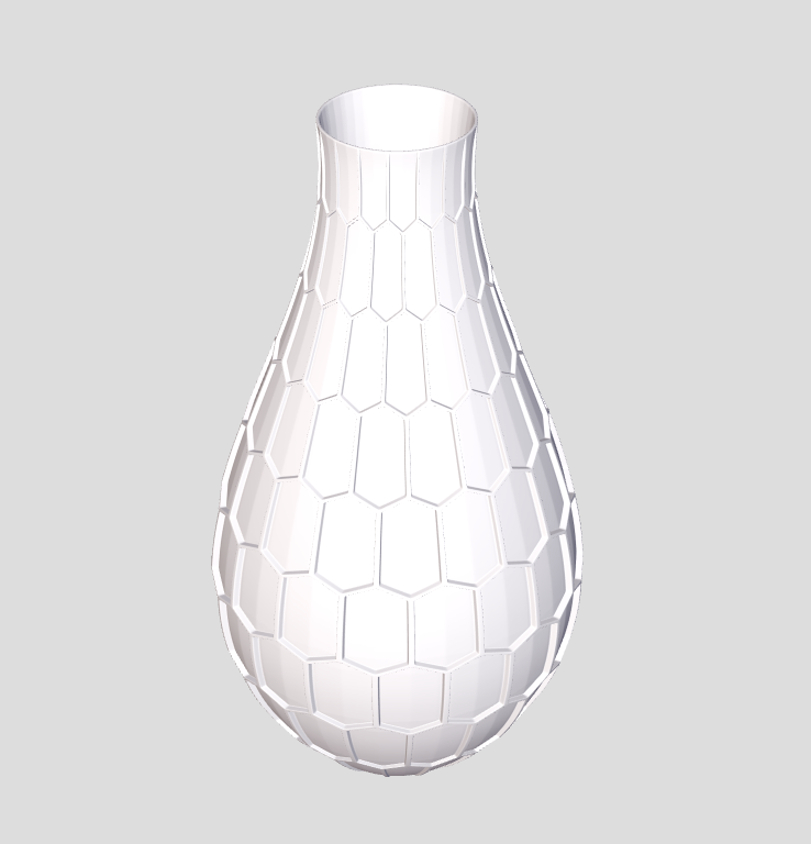 Стильная ваза с геометрическим дизайном в виде гексагона (соты) — изображение 22