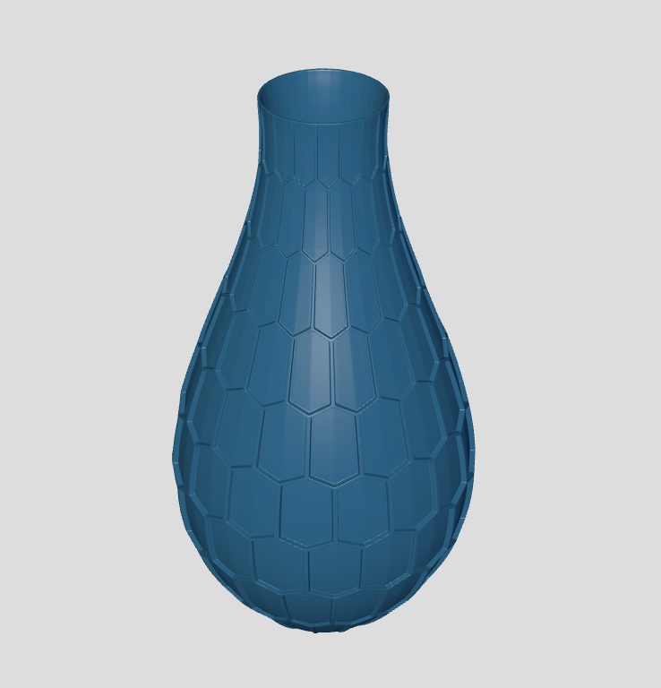 Стильная ваза с геометрическим дизайном в виде гексагона (соты) — изображение 18