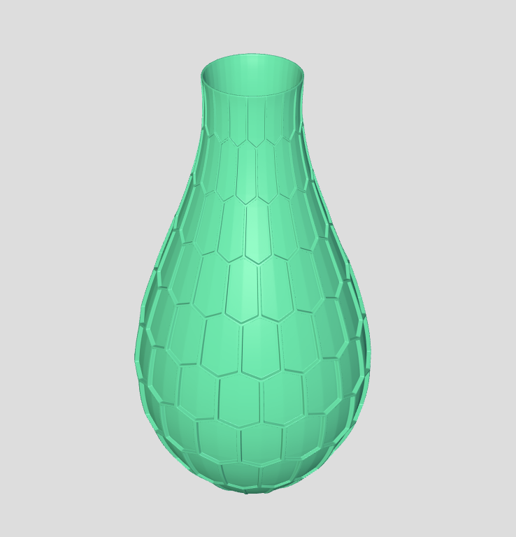 Стильная ваза с геометрическим дизайном в виде гексагона (соты) — изображение 17