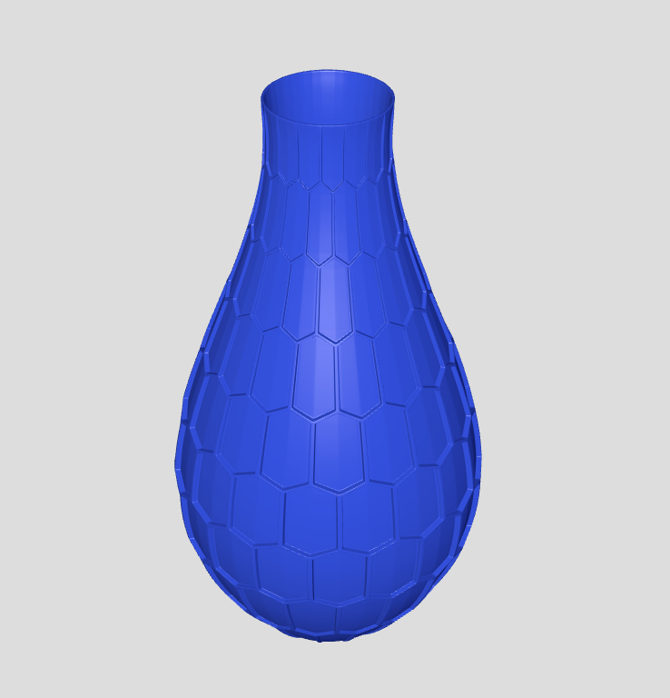 Стильная ваза с геометрическим дизайном в виде гексагона (соты) — изображение 14