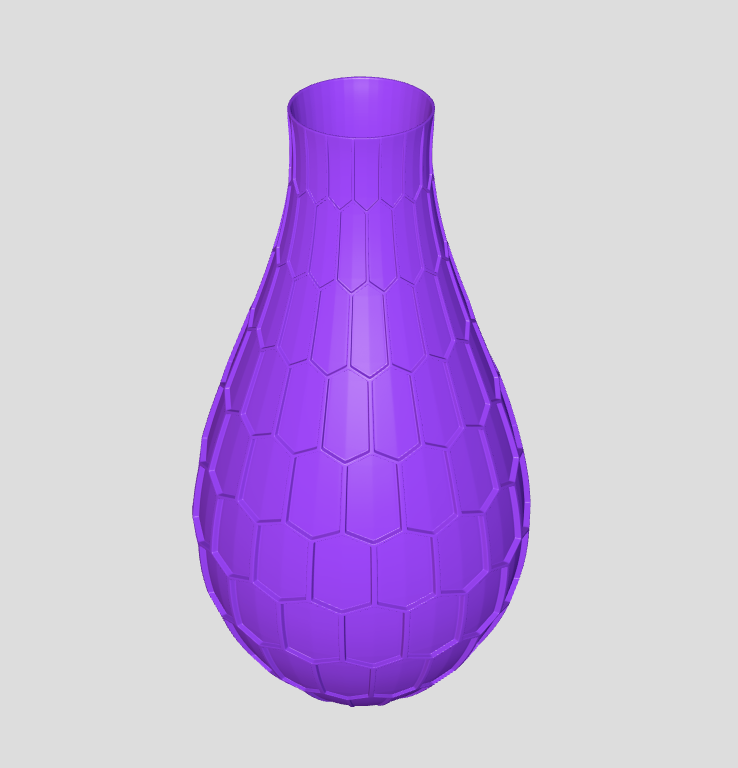Стильная ваза с геометрическим дизайном в виде гексагона (соты) — изображение 12