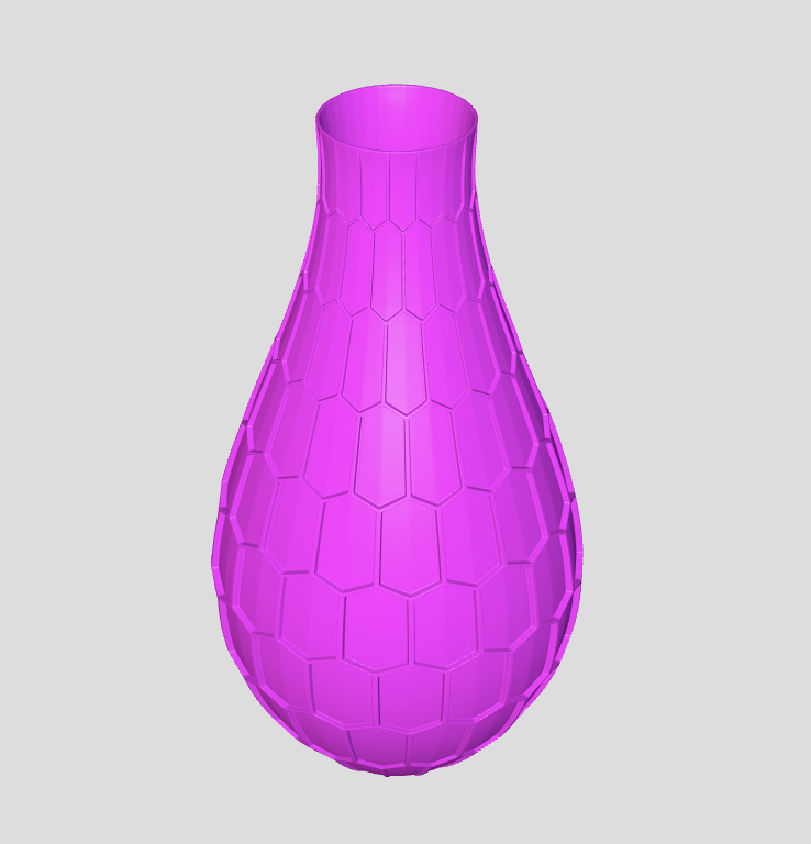Стильная ваза с геометрическим дизайном в виде гексагона (соты) — изображение 11