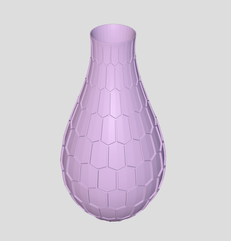 Стильная ваза с геометрическим дизайном в виде гексагона (соты) — изображение 10