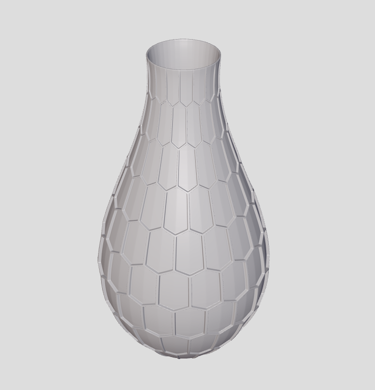 Стильная ваза с геометрическим дизайном в виде гексагона (соты) — изображение 7